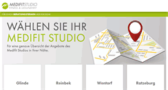 Desktop Screenshot of medifit-studio.de