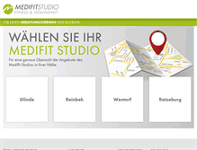 Tablet Screenshot of medifit-studio.de